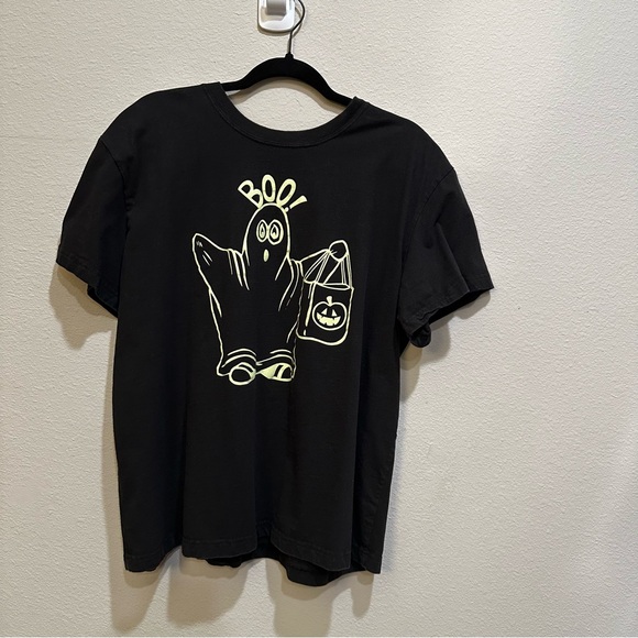 none Tops - Black Graphic Short Sleeve Tee